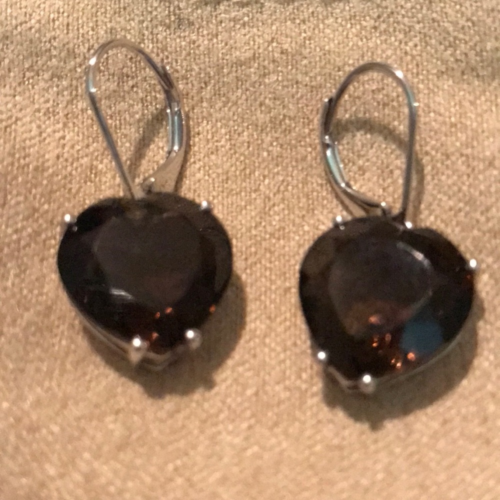 Smokey quartz earrings